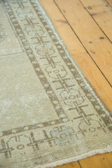 Vintage Distressed Oushak Rug Runner