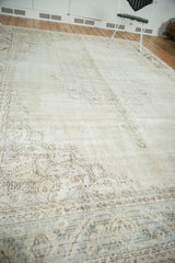  Vintage Distressed Oushak Carpet / Item ee002846 image 9