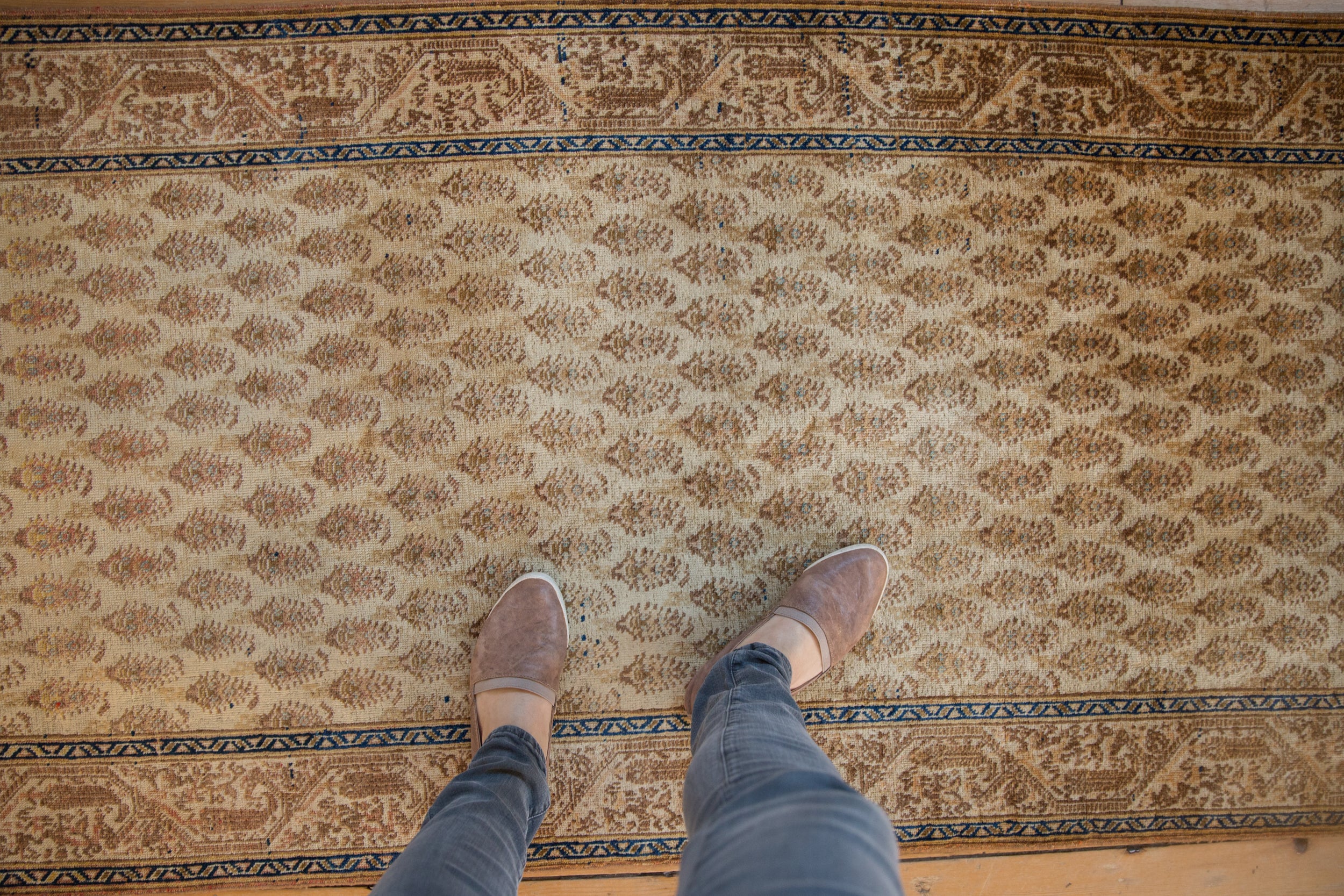 3x15.5 Vintage Tabriz Rug Runner // ONH Item ee002850 Image 1