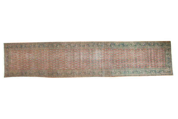 3x13.5 Vintage Distressed Tabriz Rug Runner // ONH Item ee002852