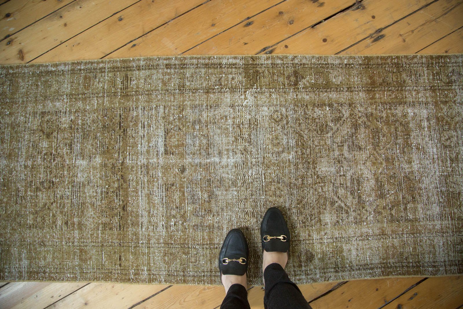 Vintage Distressed Malayer Rug Runner