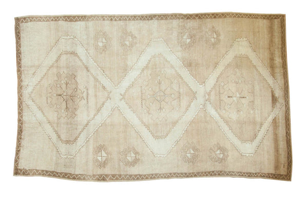 Vintage Distressed Oushak Carpet