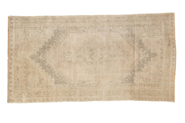 Vintage Distressed Oushak Rug Runner