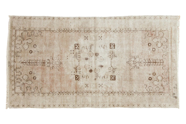 Vintage Distressed Oushak Rug Runner