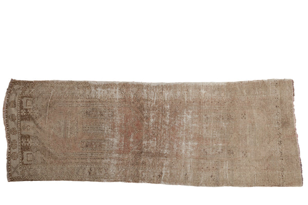 3.5x9.5 Vintage Distressed Oushak Rug Runner // ONH Item ee002908