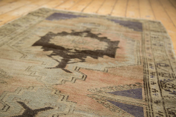 Vintage Distressed Oushak Rug Runner