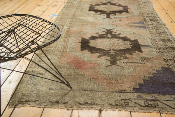 Vintage Distressed Oushak Rug Runner