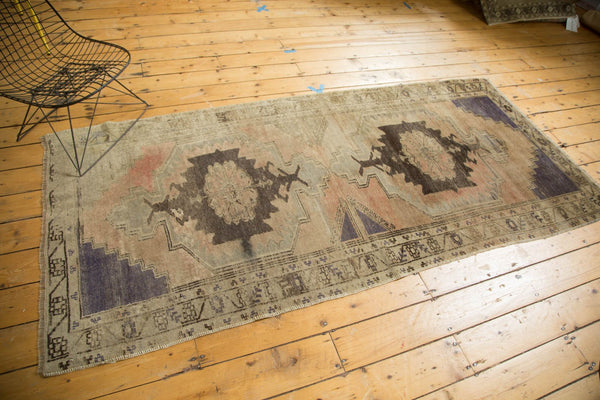 Vintage Distressed Oushak Rug Runner