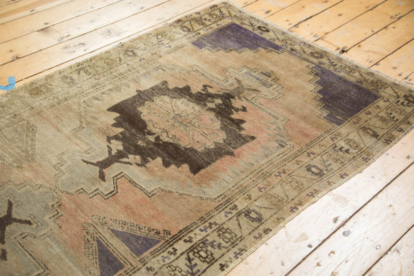 Vintage Distressed Oushak Rug Runner