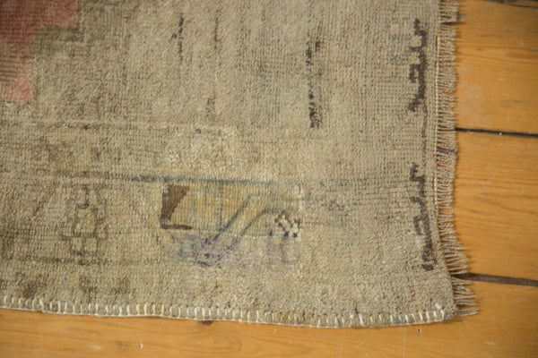 Vintage Distressed Oushak Rug Runner