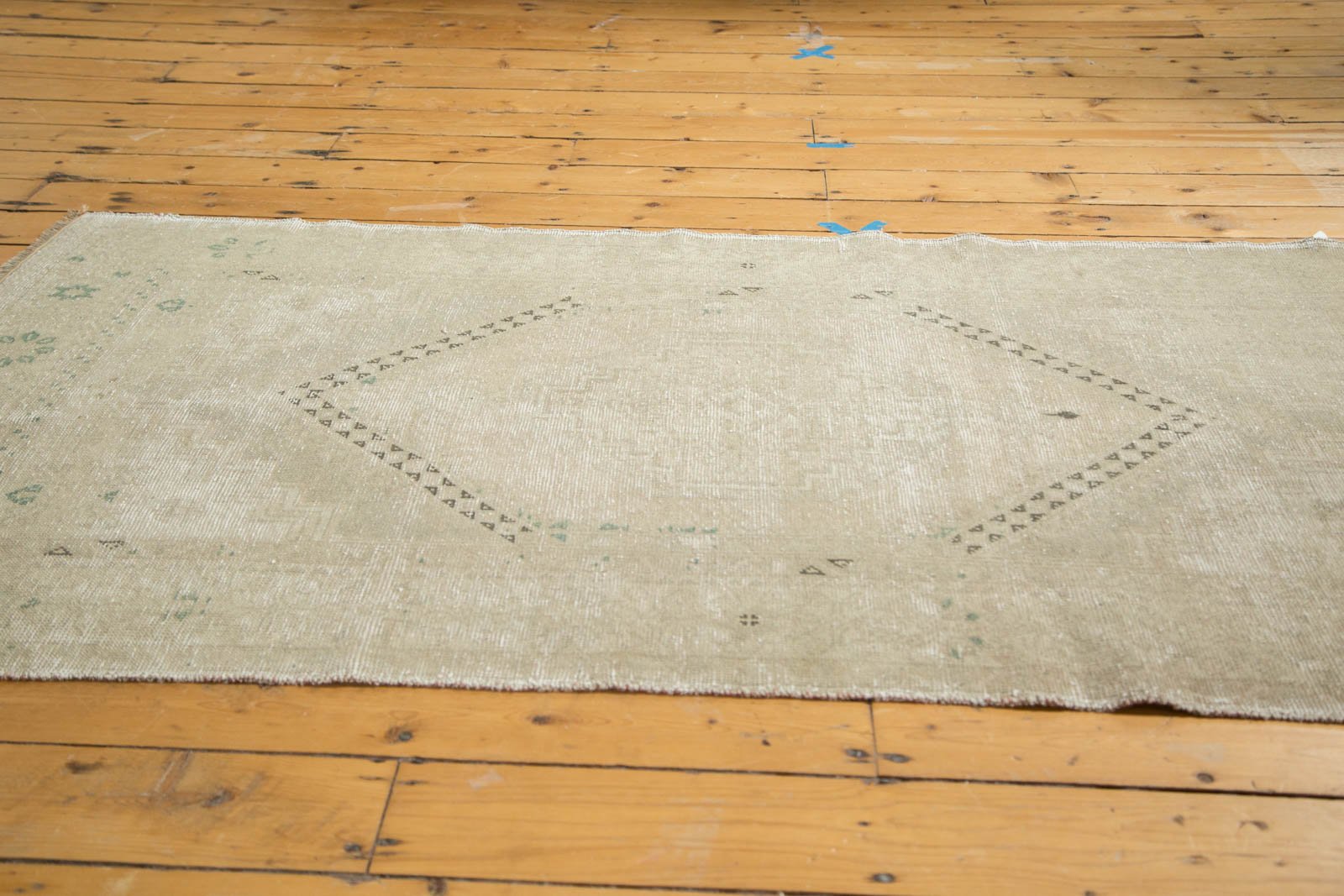 Vintage Distressed Oushak Rug