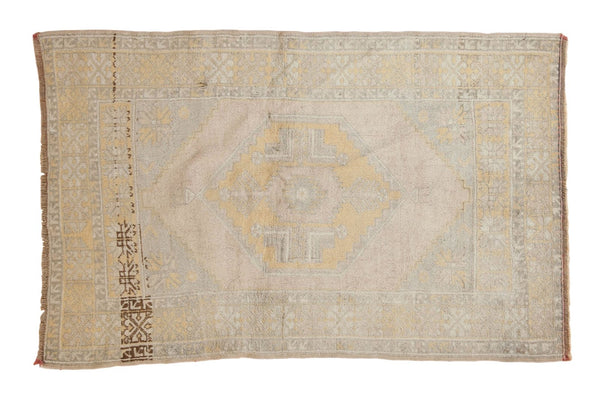 Vintage Distressed Oushak Rug