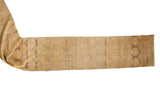 Distressed vintage Pak Bokhara runner, allover gul motifs, abrash, and gold-ivory tones, 2'7