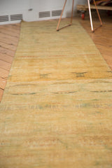 Fantastic abrash across short pile, showing brilliant gold and pale sea foam green.