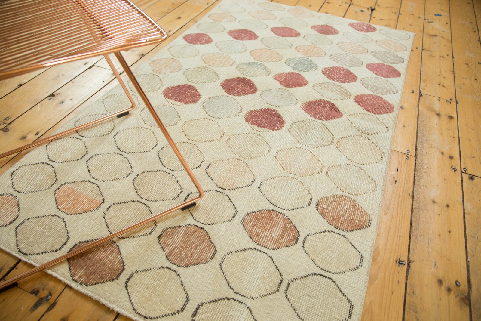 Vintage Distressed Oushak Rug Runner