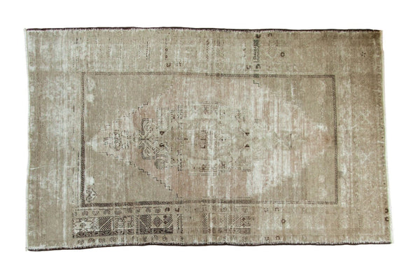 Vintage Distressed Oushak Carpet