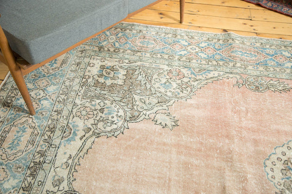  Vintage Distressed Oushak Carpet / Item ee002927 image 10