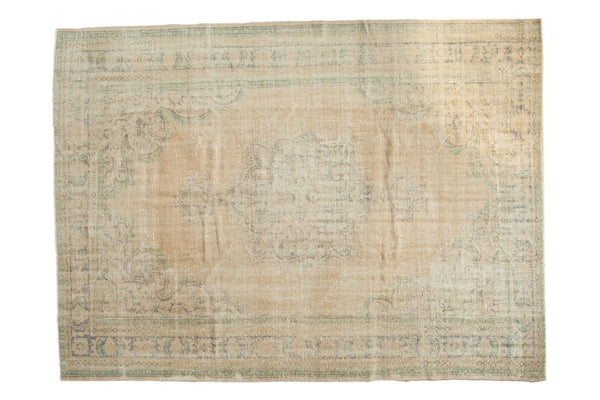 Vintage Distressed Oushak Carpet