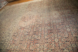 Vintage Sivas carpet allover herati motif with soft dusty blush and ivory tones.
