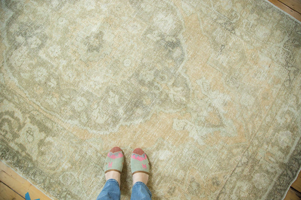 5.5x9.5 Vintage Distressed Oushak Carpet // ONH Item ee002937 Image 1