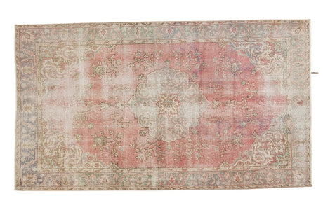 Vintage Distressed Oushak Rug