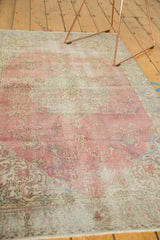 Vintage Distressed Oushak Rug