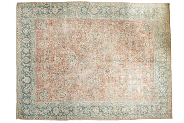 10'8" x 13'11" Vintage Distressed Tabriz Carpet / Item ee002940 image 1