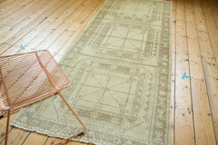 Vintage Distressed Oushak Rug Runner