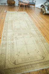 Vintage Distressed Oushak Rug Runner