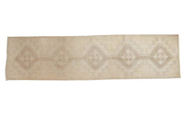 Vintage Distressed Oushak Rug Runner