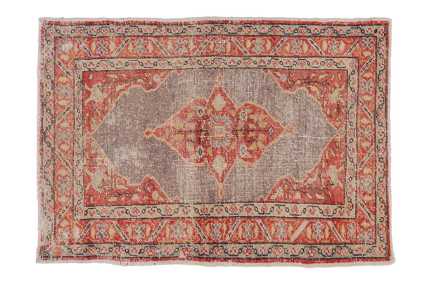 3x4.5 Vintage Distressed Oushak Rug // ONH Item ee002953