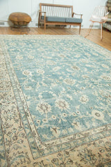 Vintage Distressed Oushak Carpet