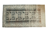 Vintage Distressed Kula rug showcasing central medallions, geometric patterns, charcoal, gray, ivory abrashes.