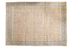 9.5x13.5 Vintage Distressed Meshed Carpet // ONH Item ee002965