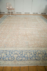 9.5x13.5 Vintage Distressed Meshed Carpet // ONH Item ee002965 Image 6