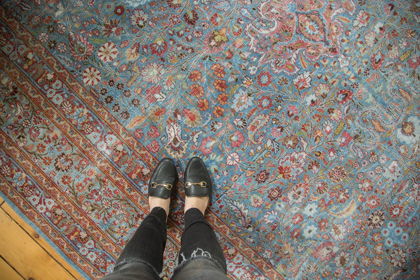 Vintage Distressed Meshed Carpet