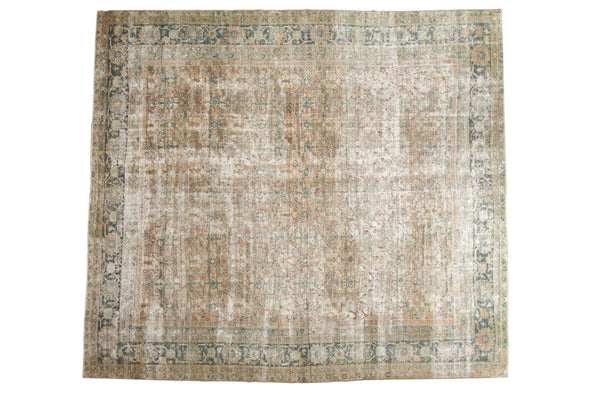 10'4" x 11'7" Vintage Distressed Mahal Square Carpet / Item ee002989 image 1
