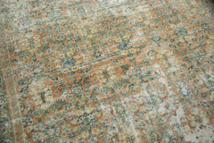  Vintage Distressed Mahal Square Carpet / Item ee002989 image 4