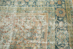  Vintage Distressed Mahal Square Carpet / Item ee002989 image 10