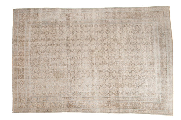 Vintage Distressed Oushak Carpet
