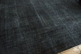 Vintage distressed Sivas carpet texture with charcoal black and worn indigo foundation.
