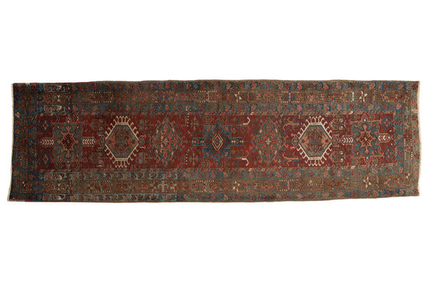 3x10 Vintage Distressed Karaja Rug Runner // ONH Item ee002999