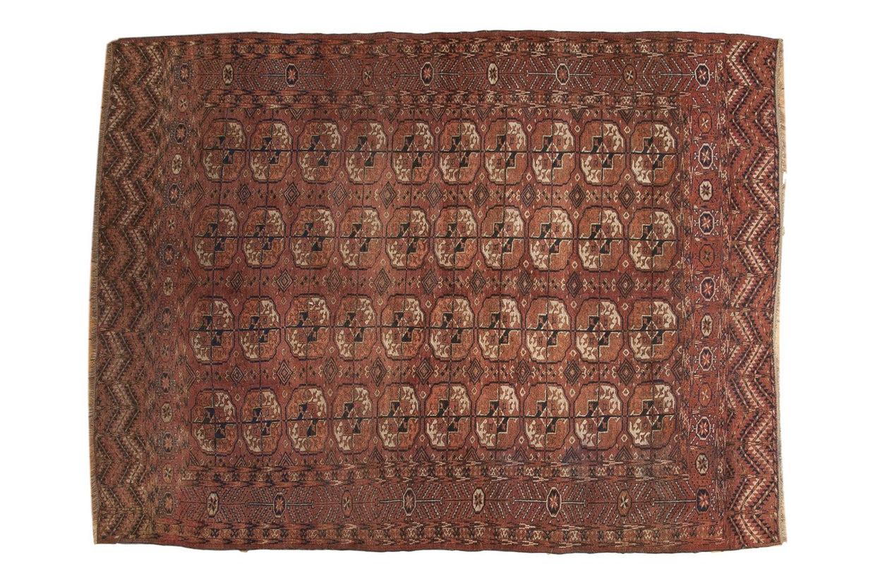 6x8 Antique Turkmen Carpet // ONH Item ee003006