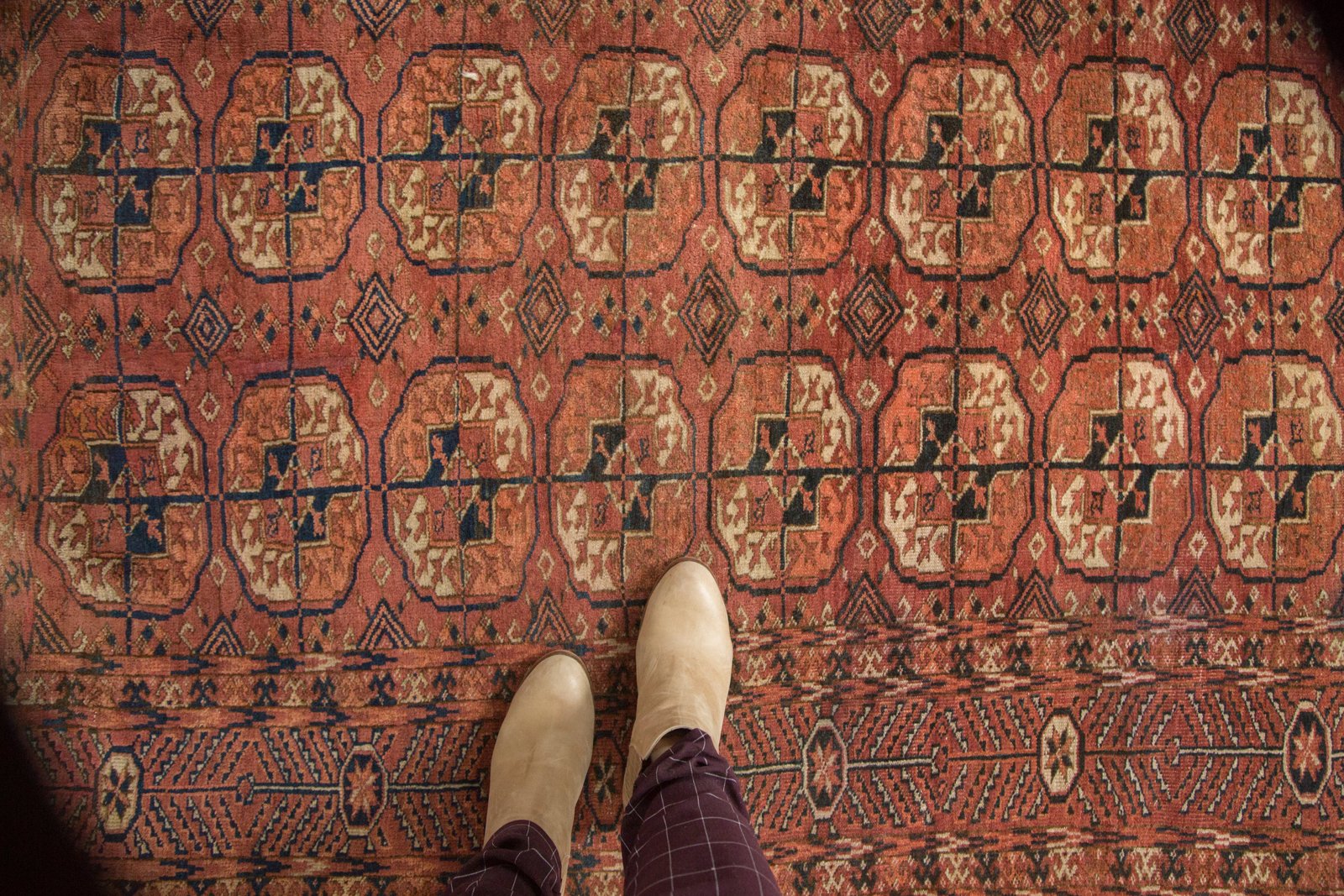 6x8 Antique Turkmen Carpet // ONH Item ee003006 Image 1