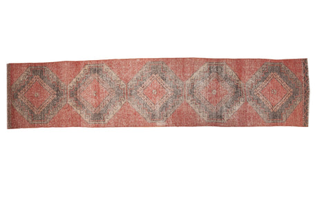 Vintage Distressed Oushak Rug Runner