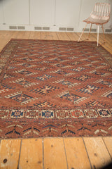 6.5x9 Antique Turkmen Carpet // ONH Item ee003022 Image 9