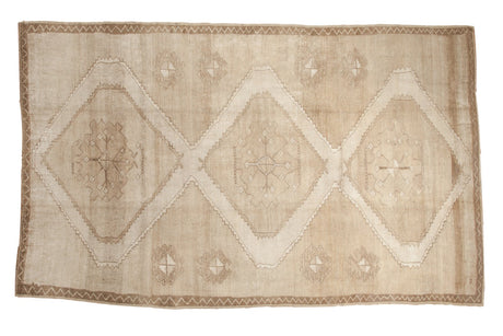 Vintage Distressed Oushak Carpet