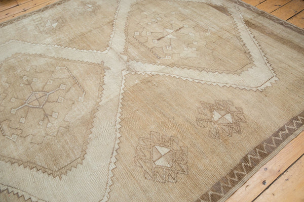 Vintage Distressed Oushak Carpet