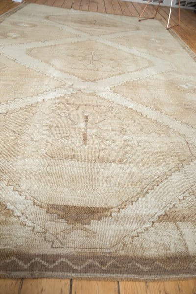 Vintage Distressed Oushak Carpet