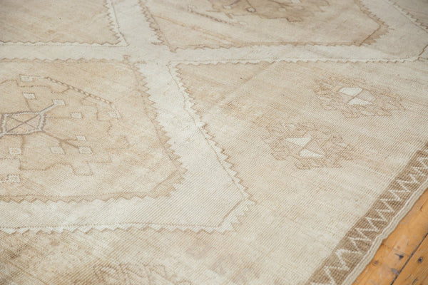 Vintage Distressed Oushak Carpet